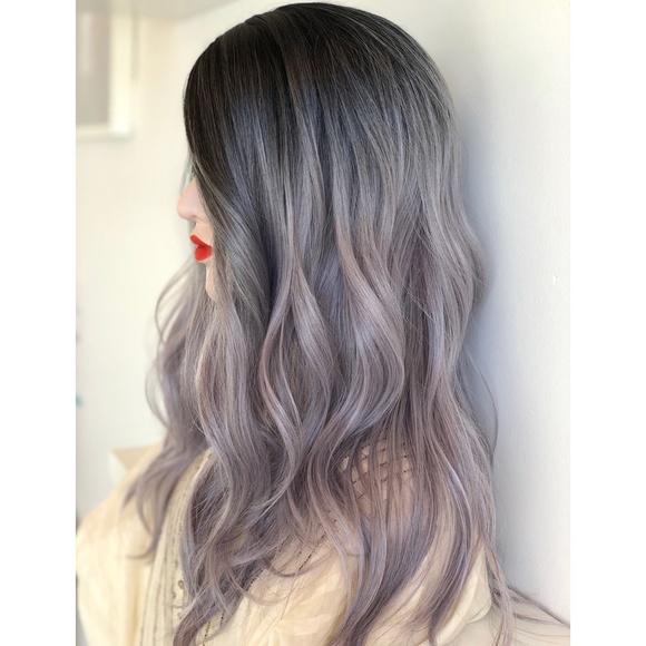 20" Sliver Icy Platinum Wavy Lace Wig | Tammy - Picture 5 of 8